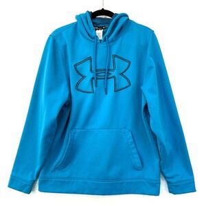 Under Armour Storm Fleece‎ Lined Turquoise Blue Hoodie Size Medium